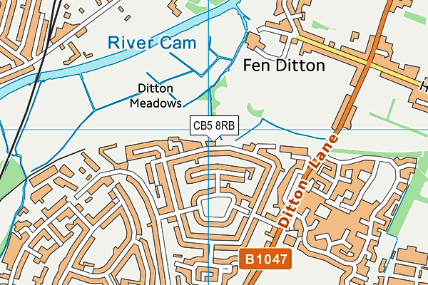 CB5 8RB map - OS VectorMap District (Ordnance Survey)