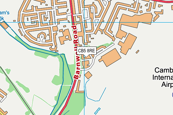 CB5 8RE map - OS VectorMap District (Ordnance Survey)