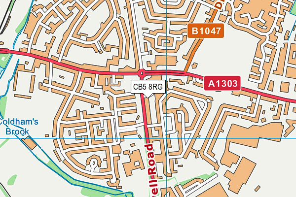 CB5 8RG map - OS VectorMap District (Ordnance Survey)