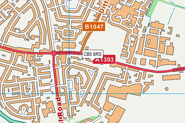 CB5 8RS map - OS VectorMap District (Ordnance Survey)