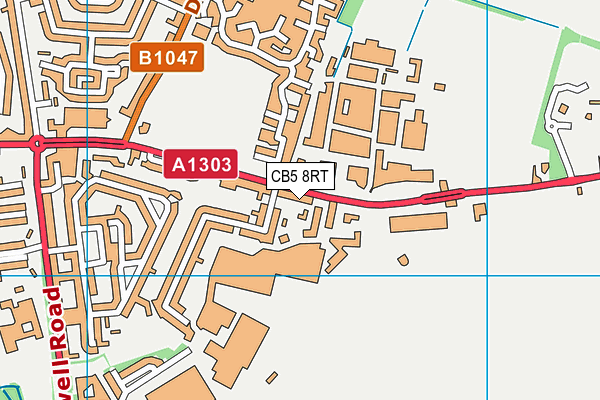 CB5 8RT map - OS VectorMap District (Ordnance Survey)