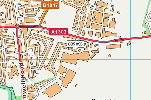 CB5 8SB map - OS VectorMap District (Ordnance Survey)