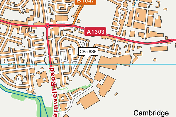 CB5 8SF map - OS VectorMap District (Ordnance Survey)