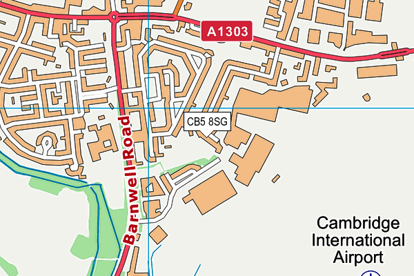 CB5 8SG map - OS VectorMap District (Ordnance Survey)