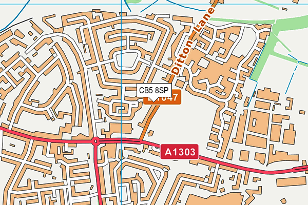 CB5 8SP map - OS VectorMap District (Ordnance Survey)