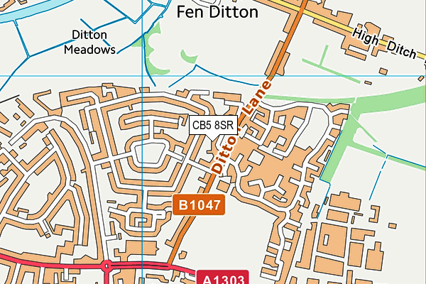 CB5 8SR map - OS VectorMap District (Ordnance Survey)