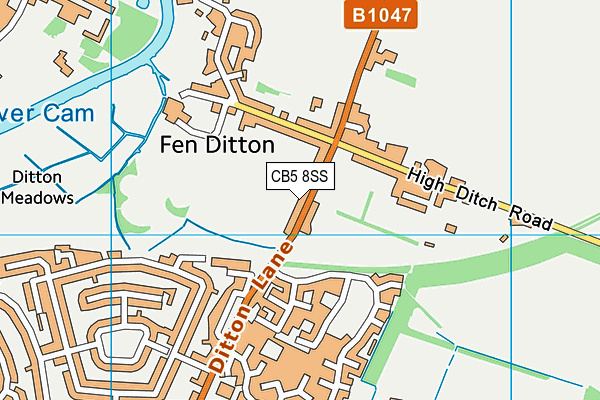 CB5 8SS map - OS VectorMap District (Ordnance Survey)