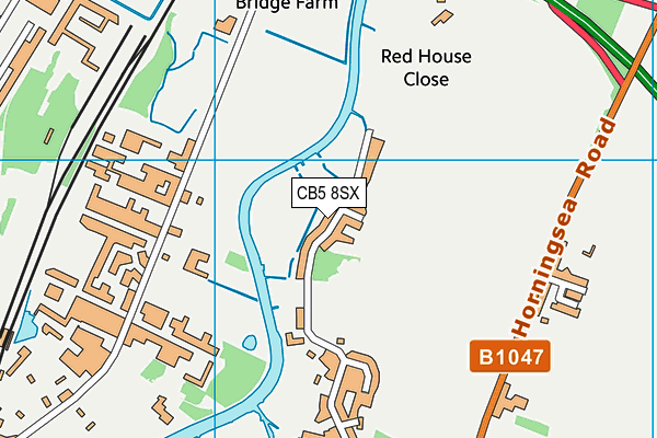 Fen Ditton Recreation Ground map (CB5 8SX) - OS VectorMap District (Ordnance Survey)