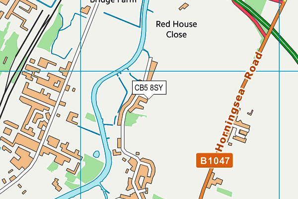 CB5 8SY map - OS VectorMap District (Ordnance Survey)