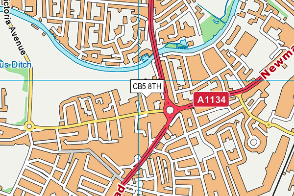 CB5 8TH map - OS VectorMap District (Ordnance Survey)