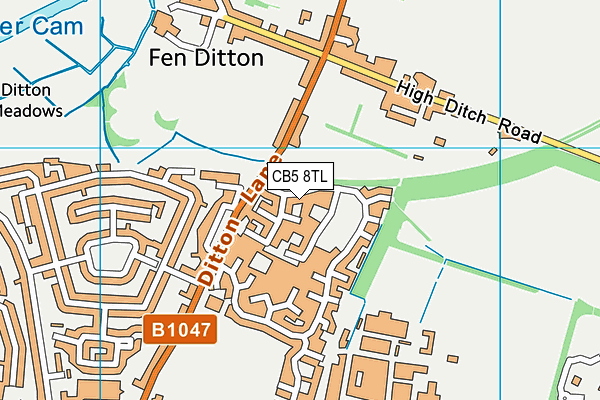 CB5 8TL map - OS VectorMap District (Ordnance Survey)