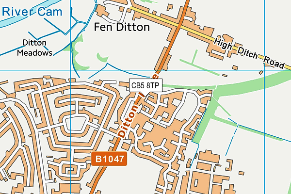 CB5 8TP map - OS VectorMap District (Ordnance Survey)