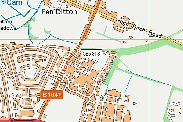 CB5 8TS map - OS VectorMap District (Ordnance Survey)