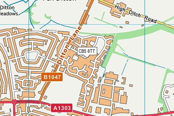 CB5 8TT map - OS VectorMap District (Ordnance Survey)