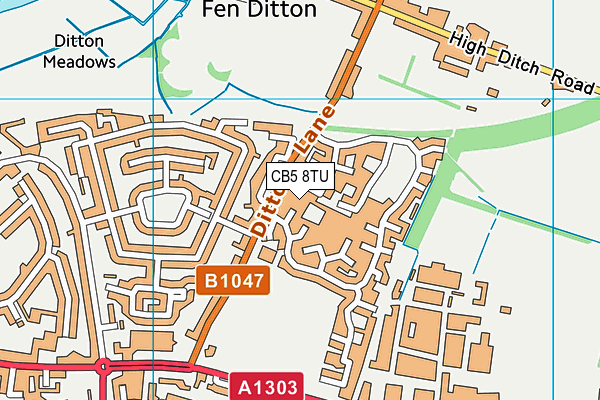 CB5 8TU map - OS VectorMap District (Ordnance Survey)