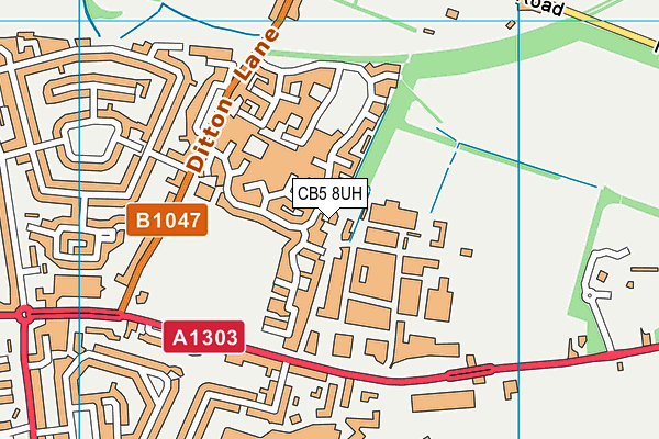 CB5 8UH map - OS VectorMap District (Ordnance Survey)