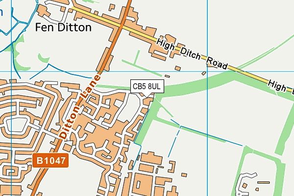 CB5 8UL map - OS VectorMap District (Ordnance Survey)