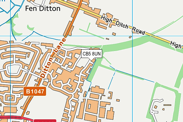 CB5 8UN map - OS VectorMap District (Ordnance Survey)