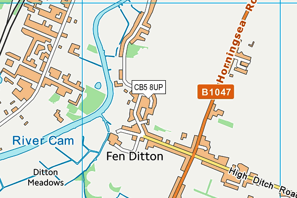 CB5 8UP map - OS VectorMap District (Ordnance Survey)