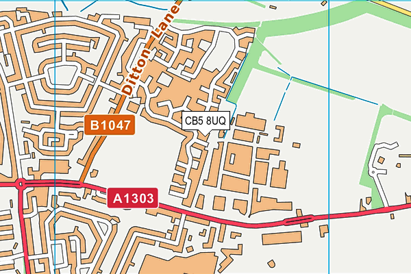 CB5 8UQ map - OS VectorMap District (Ordnance Survey)