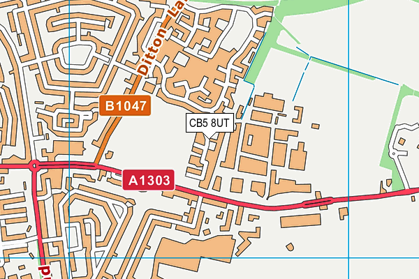 CB5 8UT map - OS VectorMap District (Ordnance Survey)