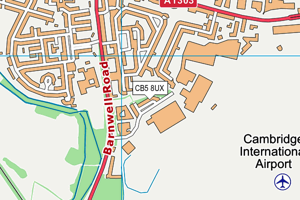 CB5 8UX map - OS VectorMap District (Ordnance Survey)