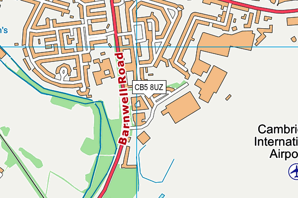 CB5 8UZ map - OS VectorMap District (Ordnance Survey)