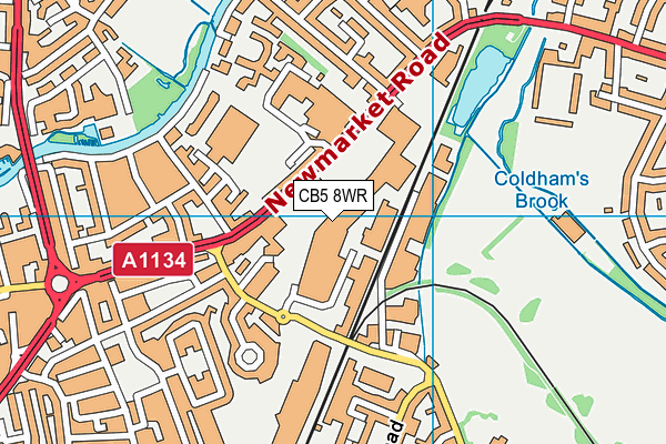 CB5 8WR map - OS VectorMap District (Ordnance Survey)