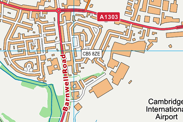 CB5 8ZE map - OS VectorMap District (Ordnance Survey)