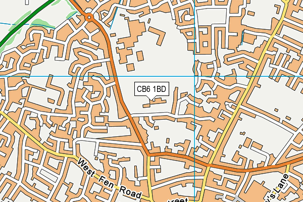 Active Learning Trust Linc 19 - 25 map (CB6 1BD) - OS VectorMap District (Ordnance Survey)