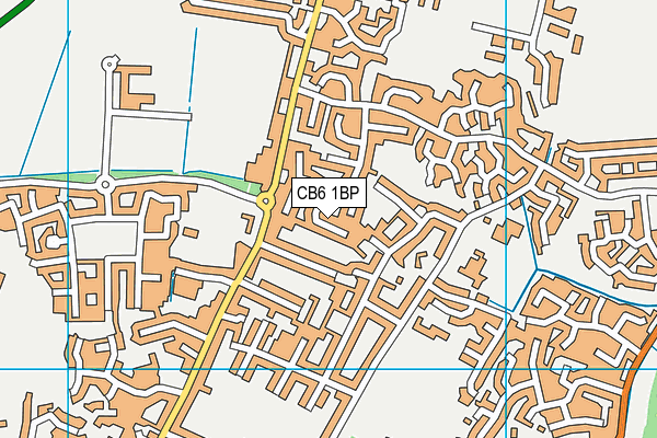 CB6 1BP map - OS VectorMap District (Ordnance Survey)