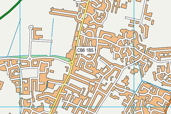CB6 1BS map - OS VectorMap District (Ordnance Survey)