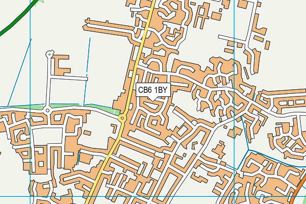 CB6 1BY map - OS VectorMap District (Ordnance Survey)