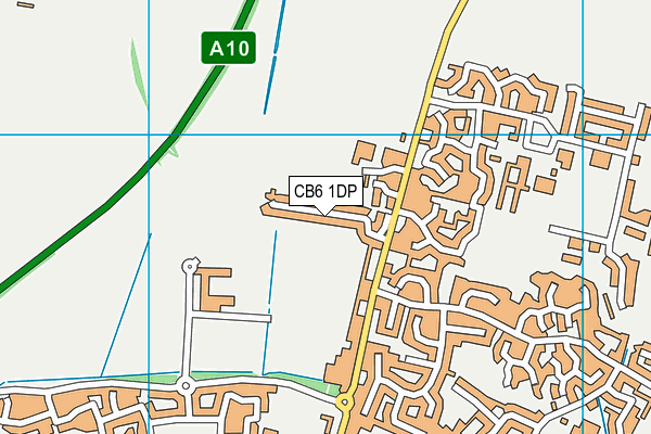 CB6 1DP map - OS VectorMap District (Ordnance Survey)