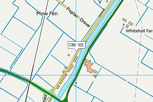 CB6 1EE map - OS VectorMap District (Ordnance Survey)