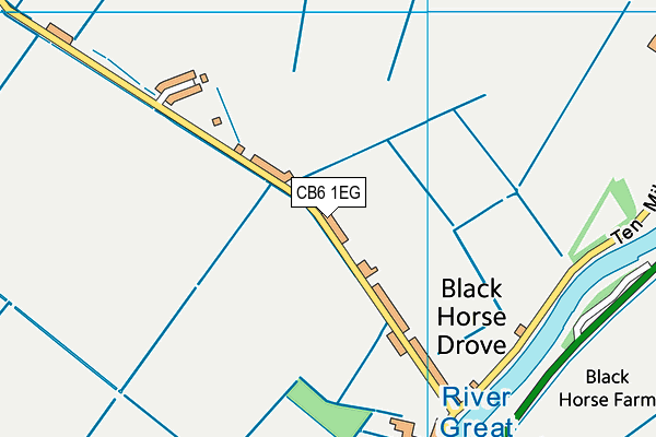 CB6 1EG map - OS VectorMap District (Ordnance Survey)