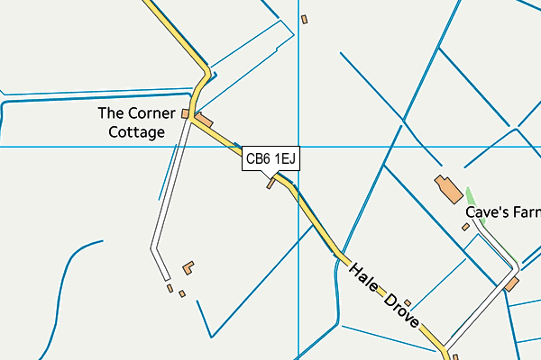 CB6 1EJ map - OS VectorMap District (Ordnance Survey)