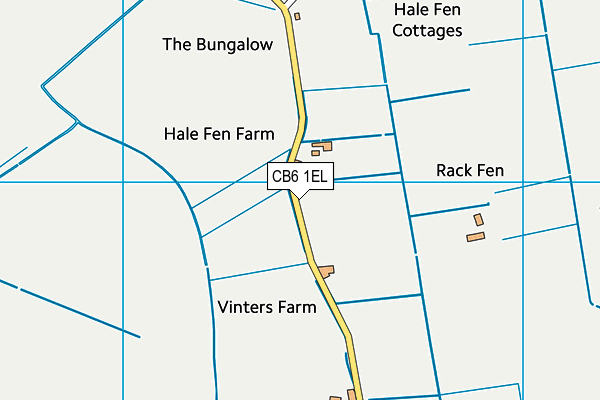 CB6 1EL map - OS VectorMap District (Ordnance Survey)