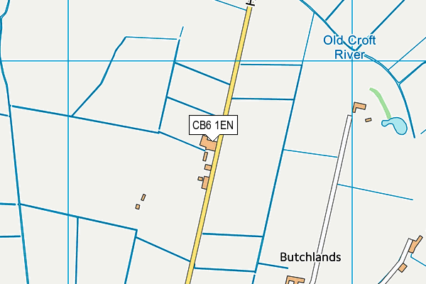 CB6 1EN map - OS VectorMap District (Ordnance Survey)