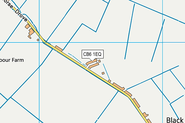 CB6 1EQ map - OS VectorMap District (Ordnance Survey)