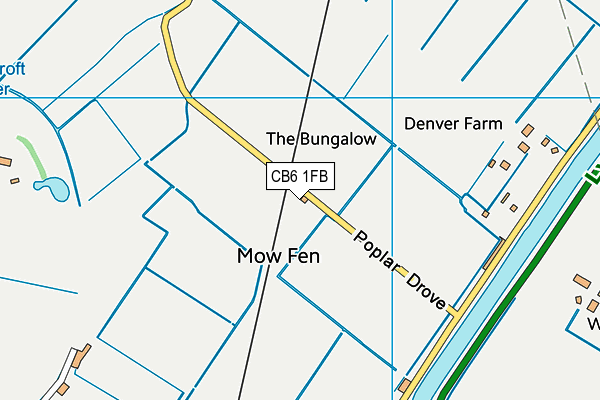 CB6 1FB map - OS VectorMap District (Ordnance Survey)