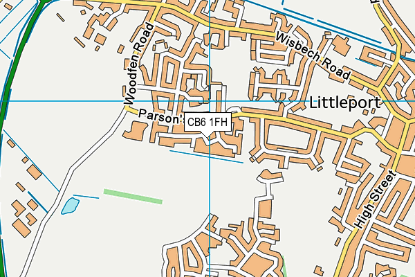 CB6 1FH map - OS VectorMap District (Ordnance Survey)