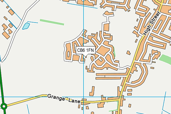 CB6 1FN map - OS VectorMap District (Ordnance Survey)