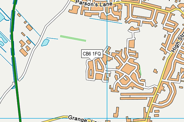 CB6 1FQ map - OS VectorMap District (Ordnance Survey)