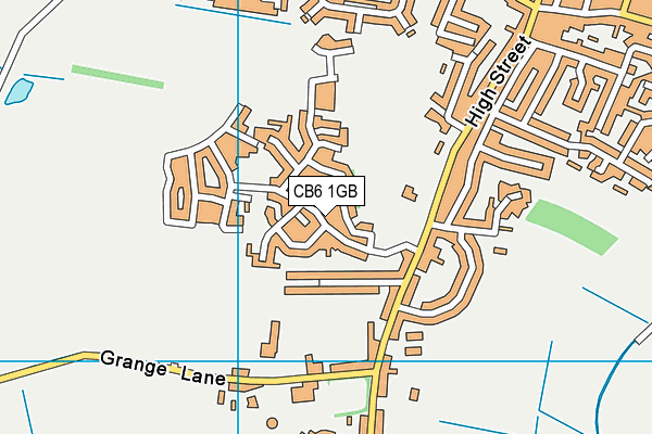 CB6 1GB map - OS VectorMap District (Ordnance Survey)