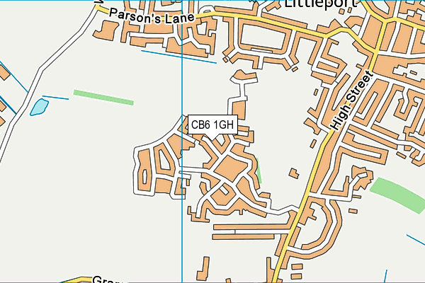CB6 1GH map - OS VectorMap District (Ordnance Survey)