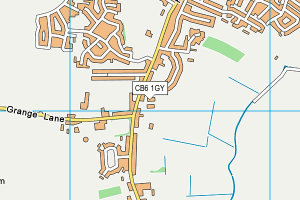 CB6 1GY map - OS VectorMap District (Ordnance Survey)