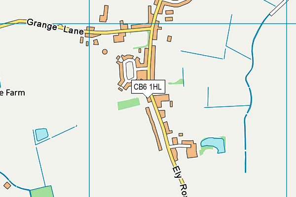 CB6 1HL map - OS VectorMap District (Ordnance Survey)