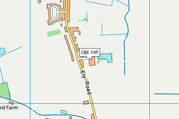 CB6 1HP map - OS VectorMap District (Ordnance Survey)