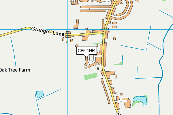 CB6 1HR map - OS VectorMap District (Ordnance Survey)